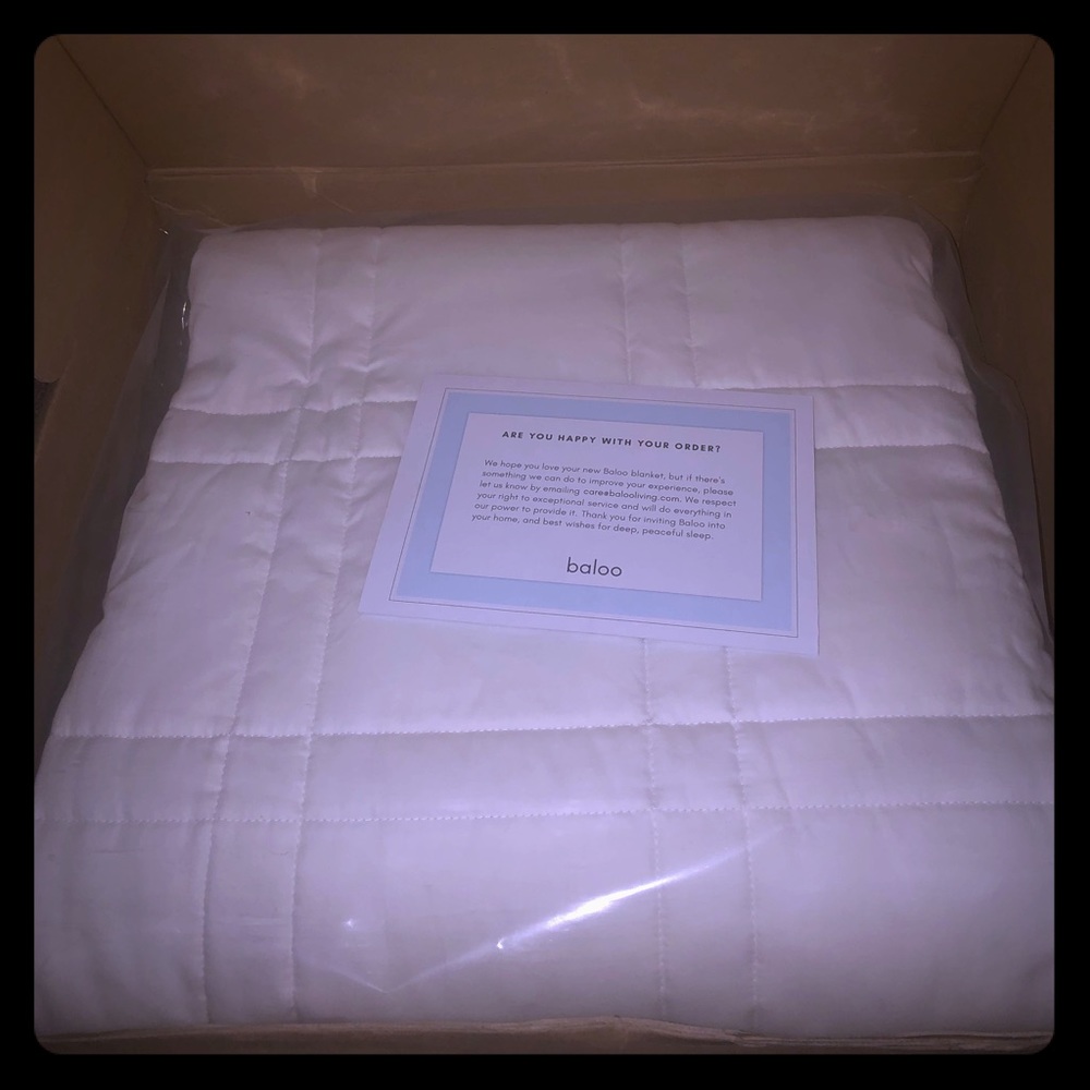 WEIGHTED BLANKET- BRAND NEW, ORGANIC, ECO